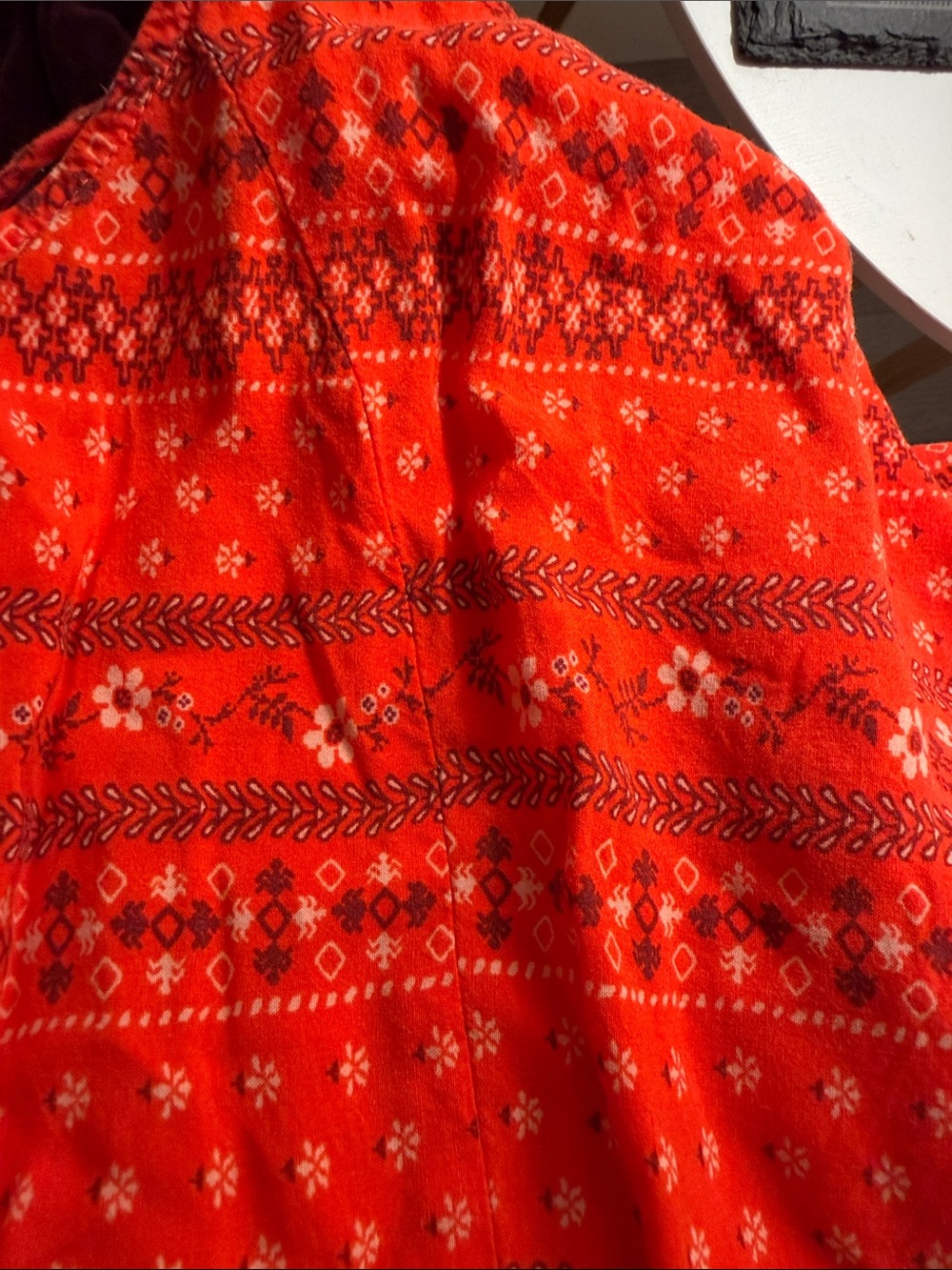 Old Navy Red Printed Spaghetti Strap Romper - Picture 4 of 4